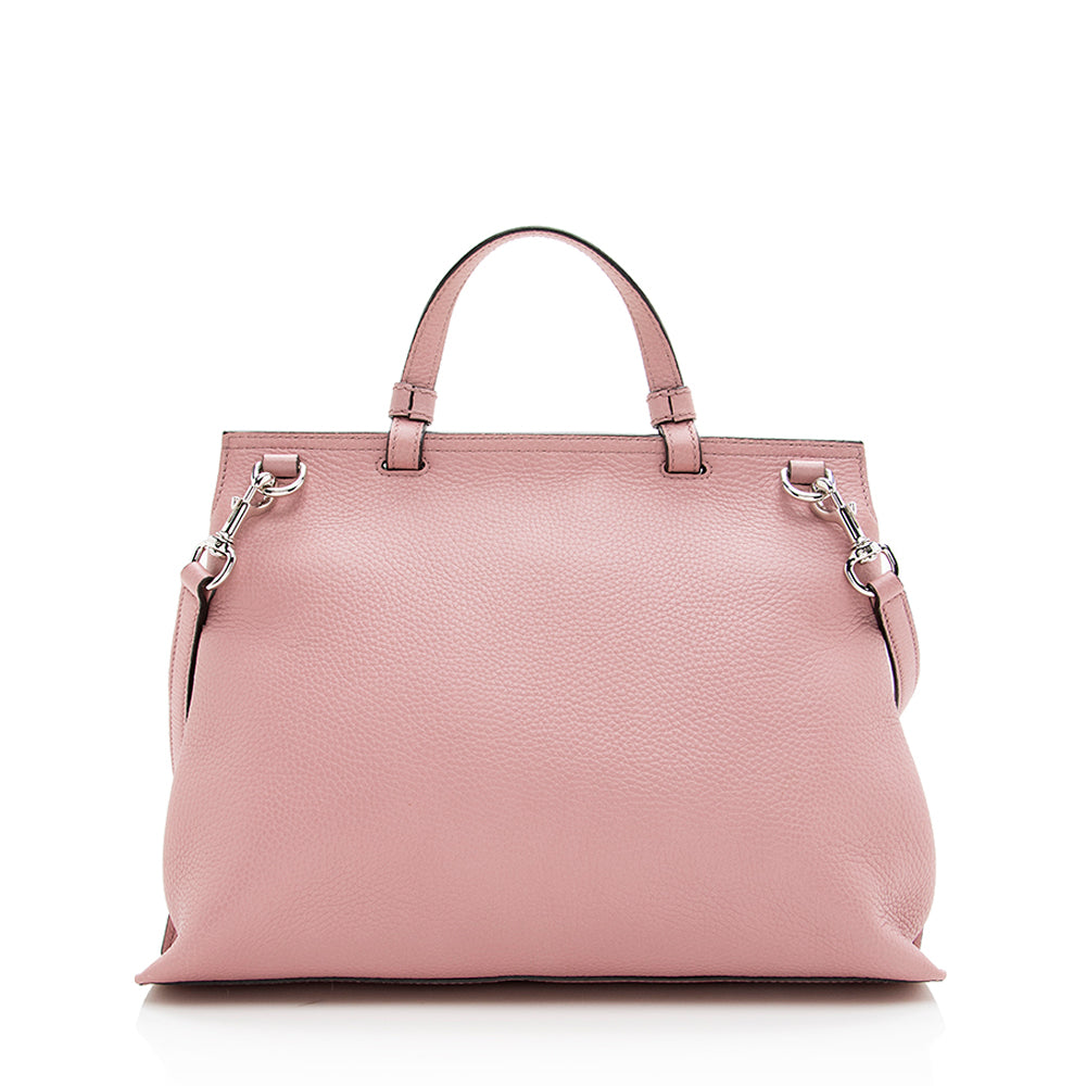 Gucci Leather Bamboo Daily Small Satchel (SHF-19102)