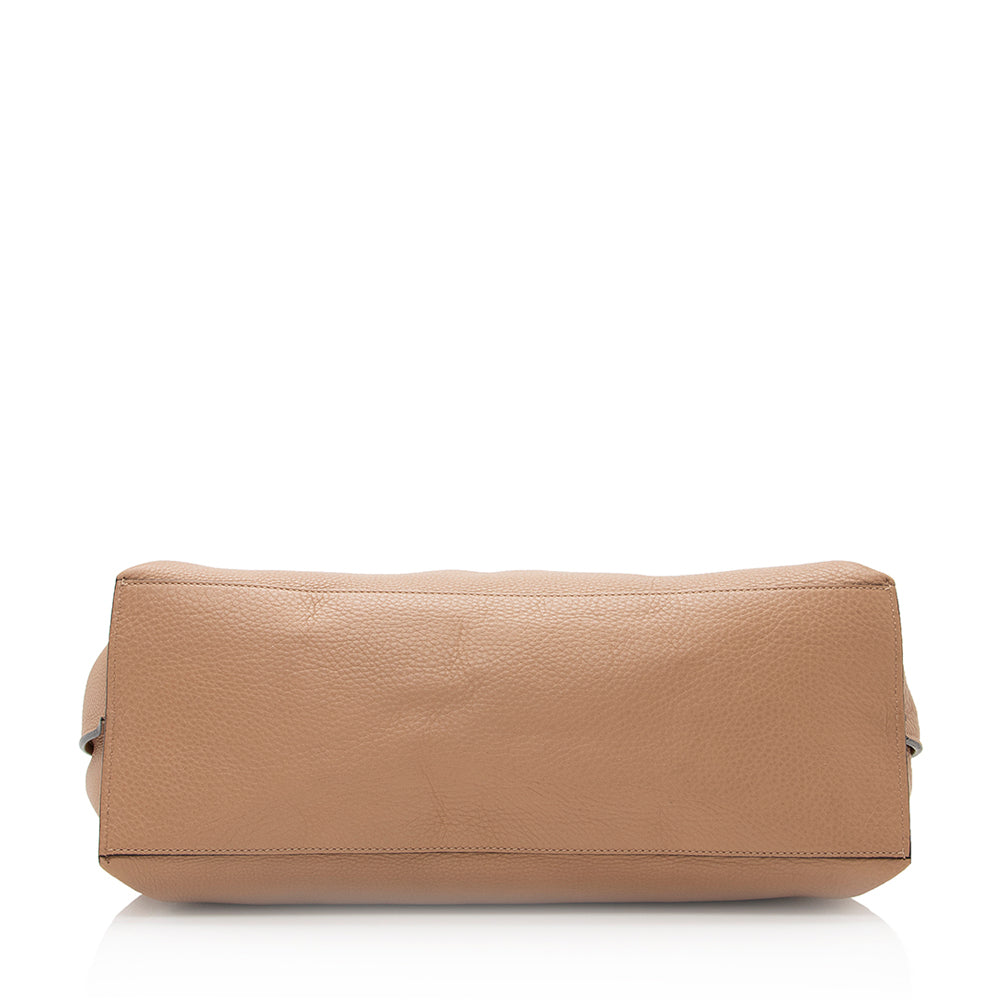 Gucci Leather Bamboo Daily Large Satchel (SHF-20630)
