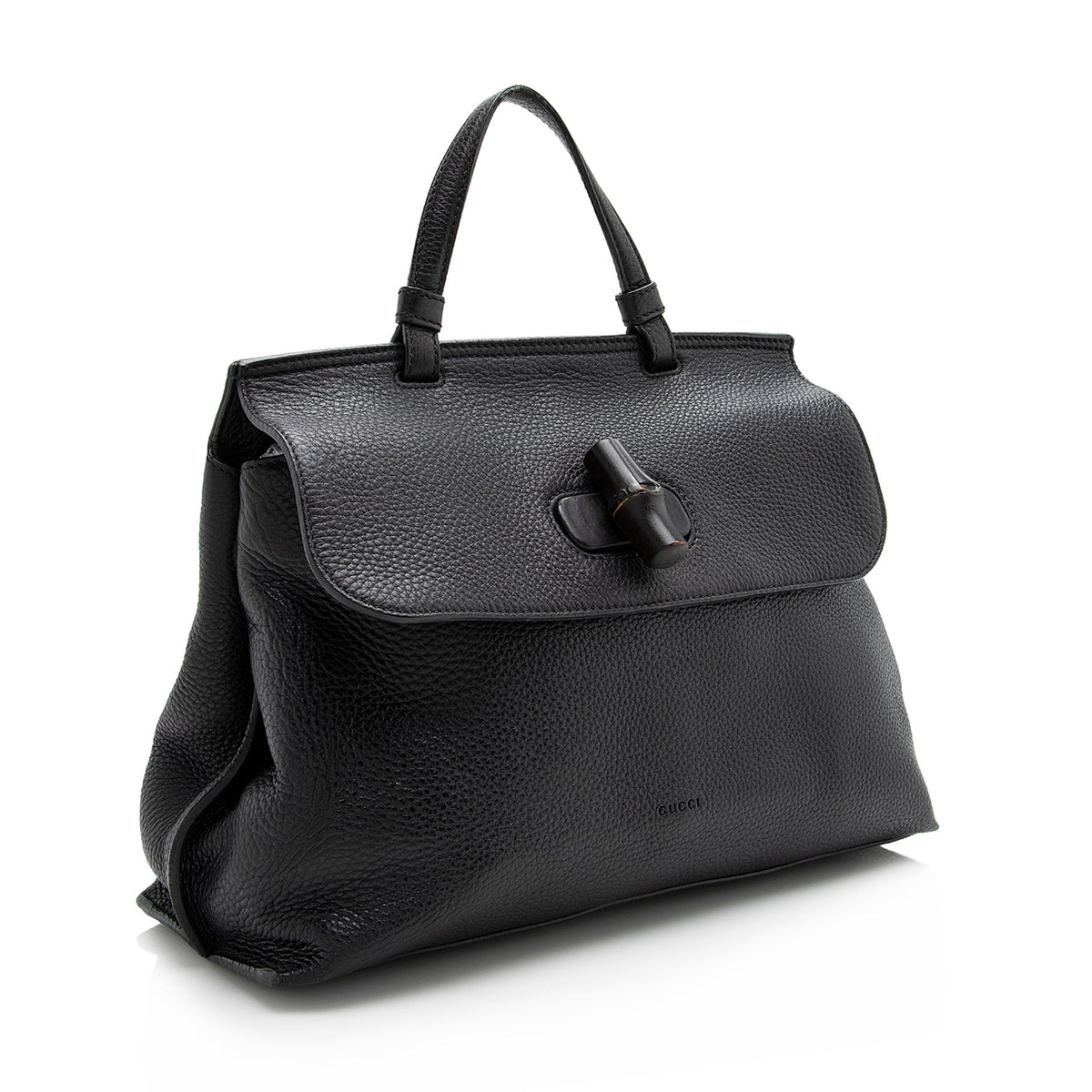 Gucci Leather Bamboo Daily Medium Satchel (SHF-22594)