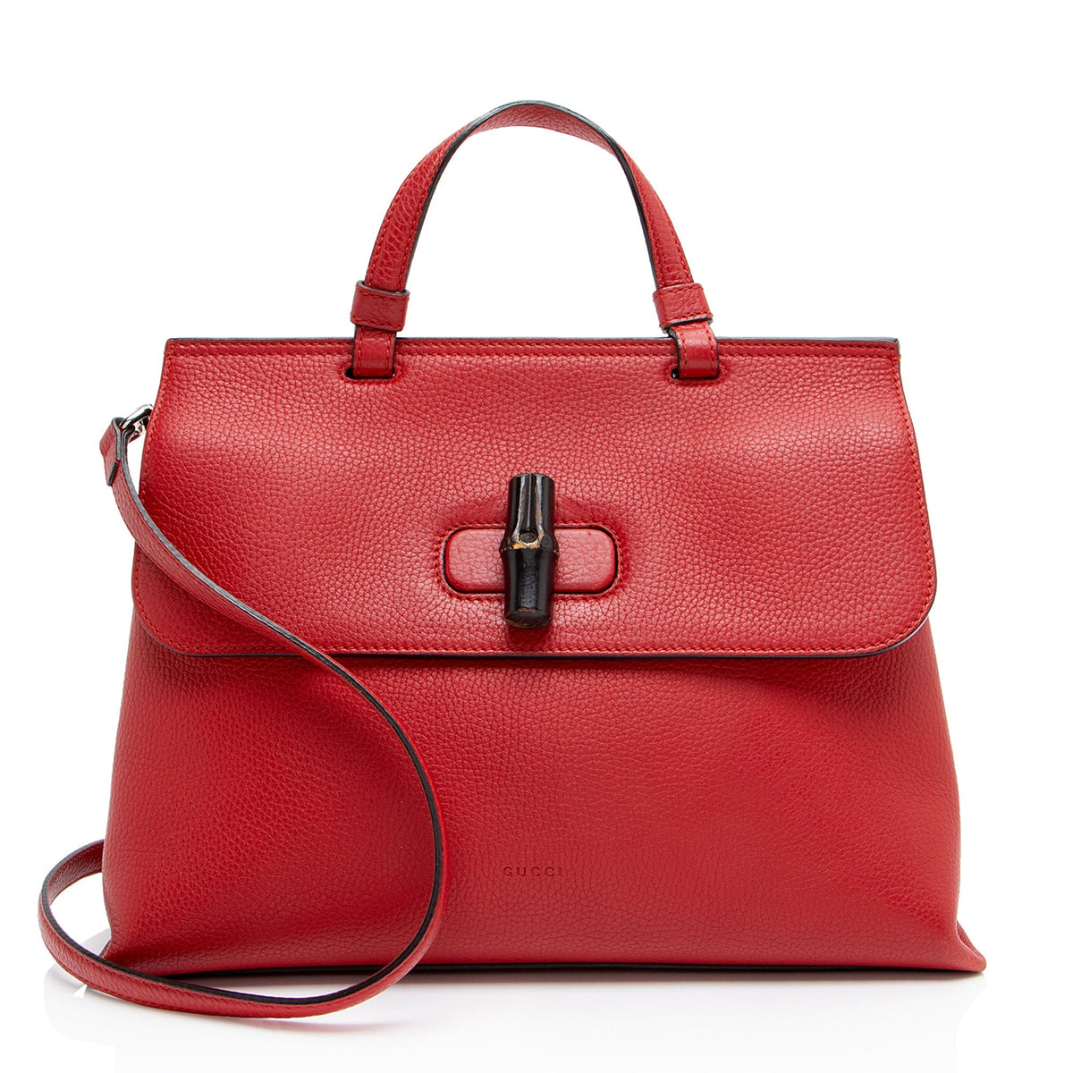 Gucci Leather Bamboo Daily Medium Top Handle