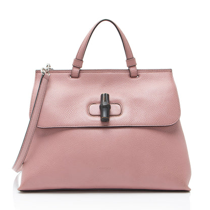 Gucci Leather Bamboo Daily Medium Top Handle