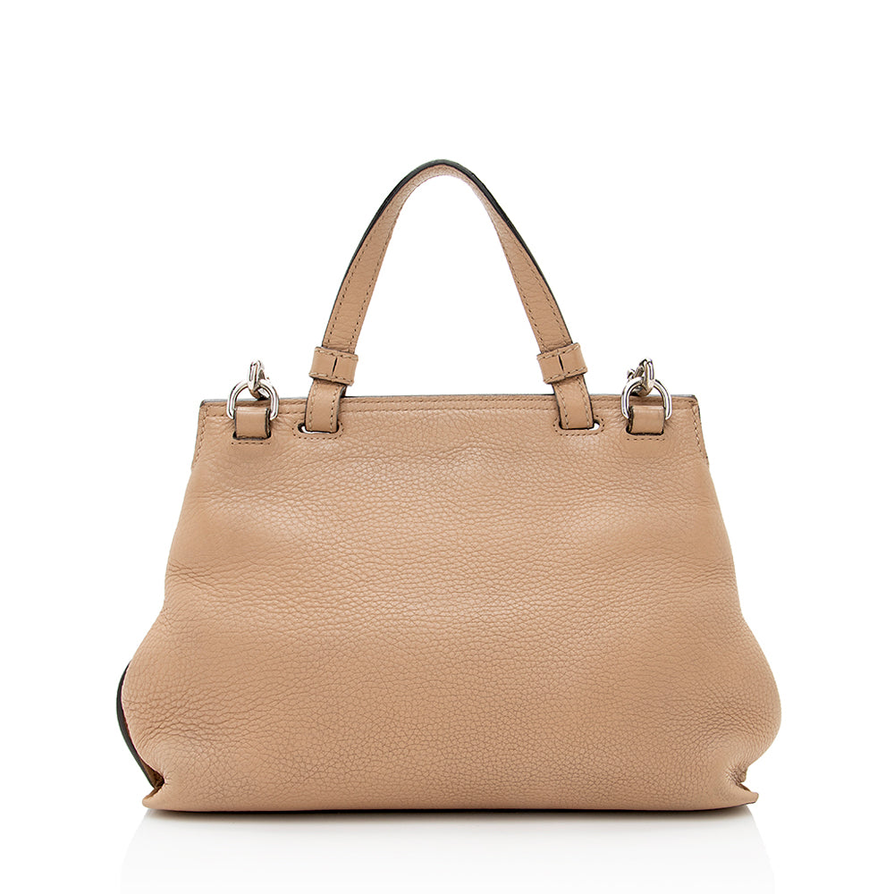 Gucci Leather Bamboo Daily Small Satchel (SHF-19674)