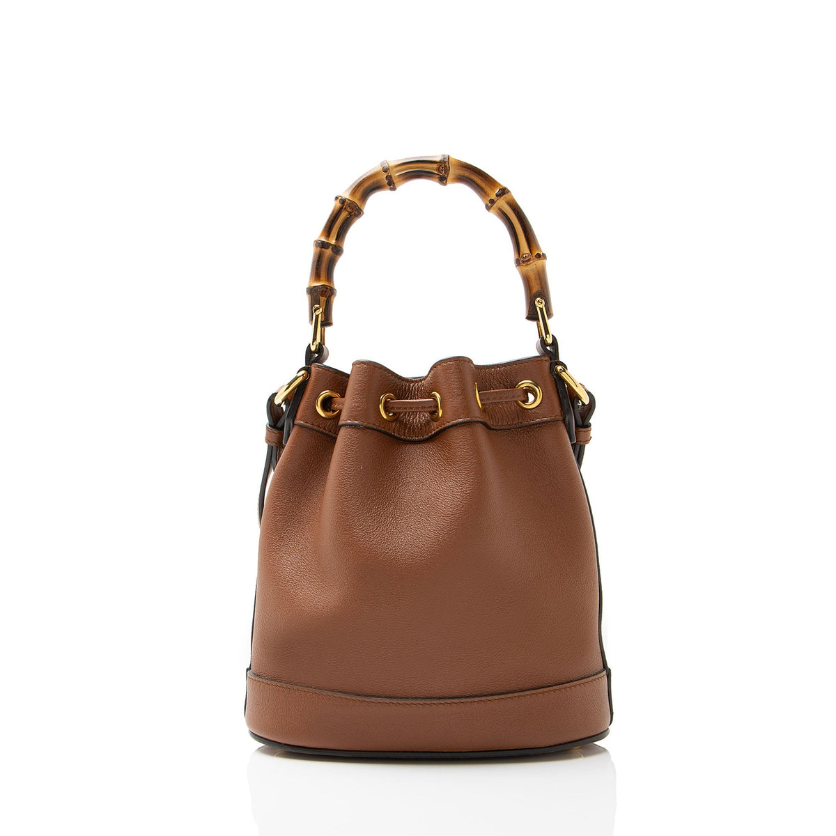 Gucci Leather Bamboo Diana Mini Bucket Bag
