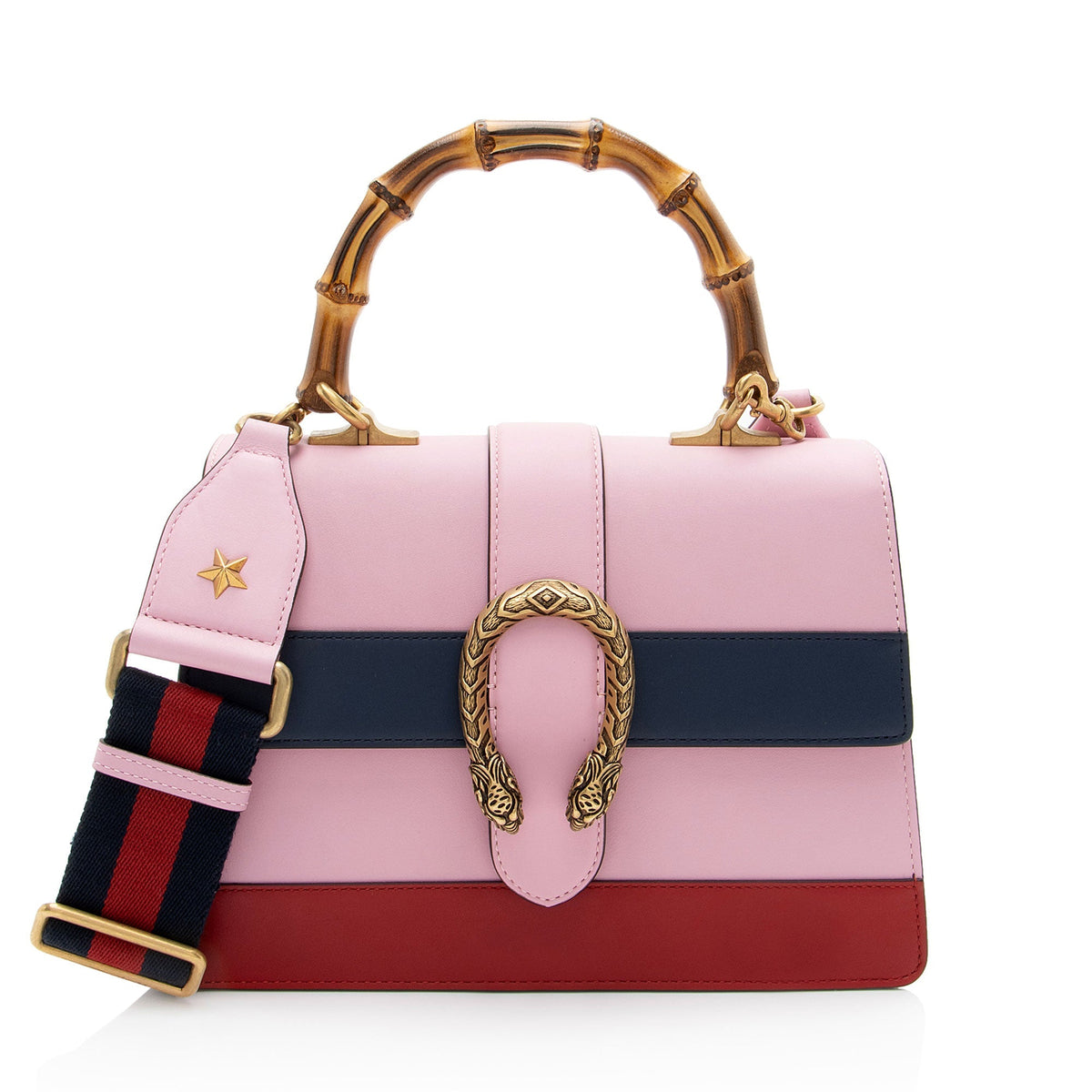 Gucci Leather Bamboo Dionysus Medium Top Handle