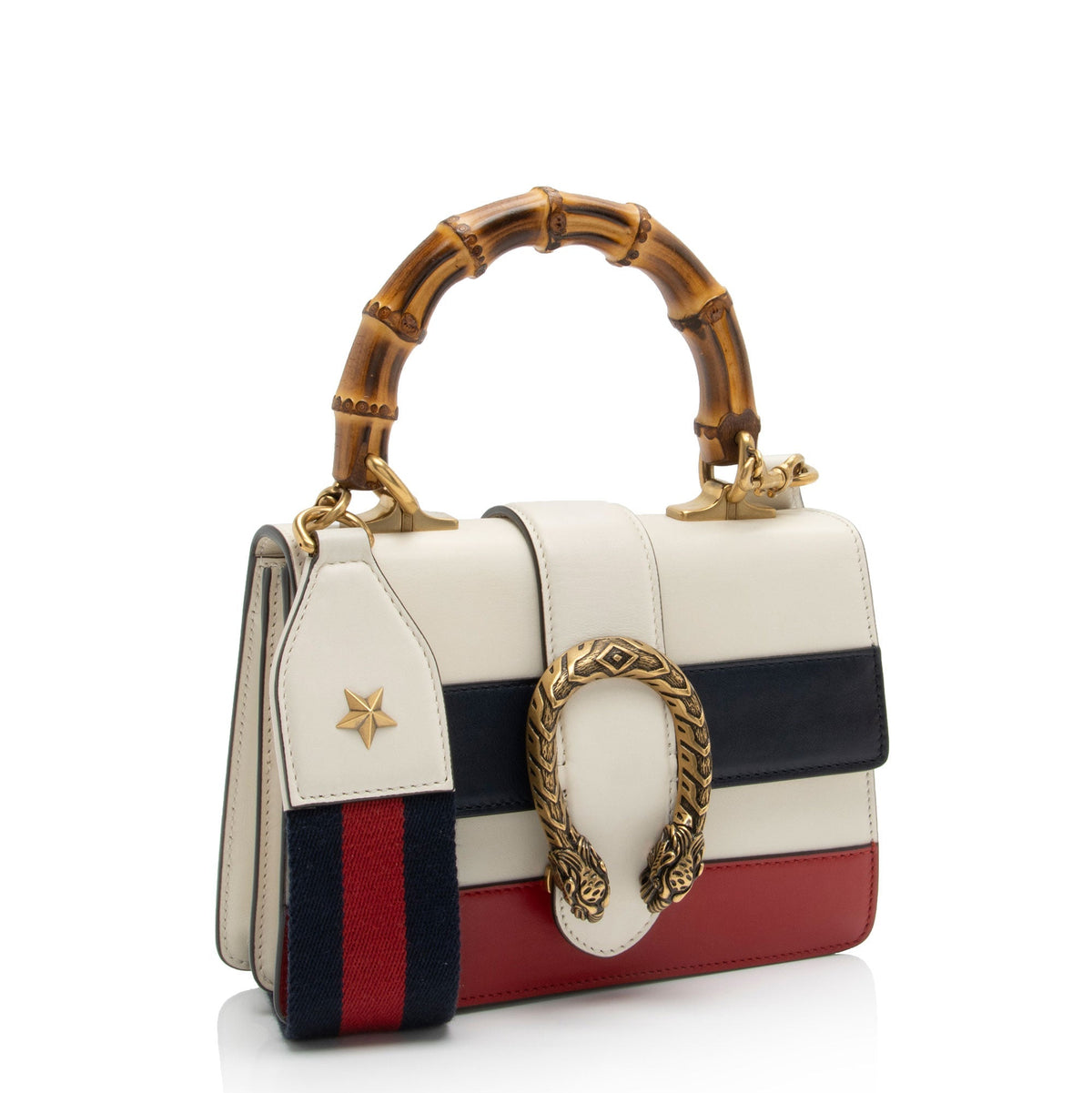 Gucci Leather Bamboo Dionysus Mini Top Handle