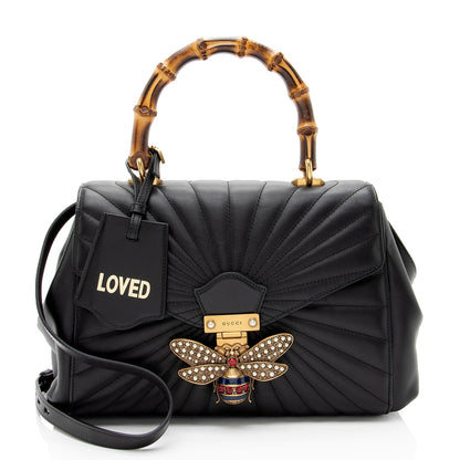 Gucci Leather Bamboo Queen Margaret Top Handle