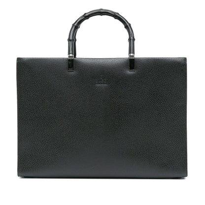 Gucci Leather Bamboo Satchel