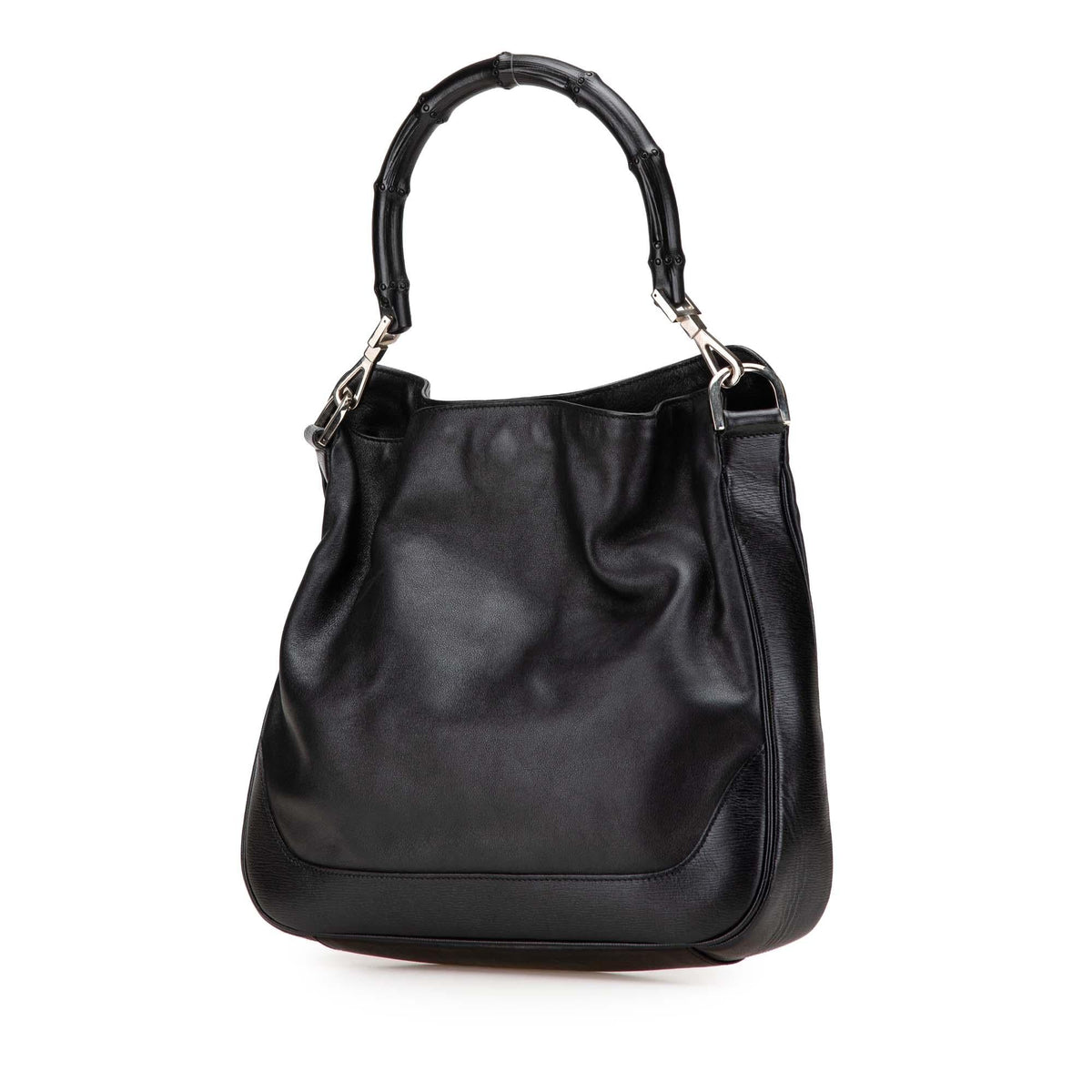 Gucci Leather Bamboo Satchel