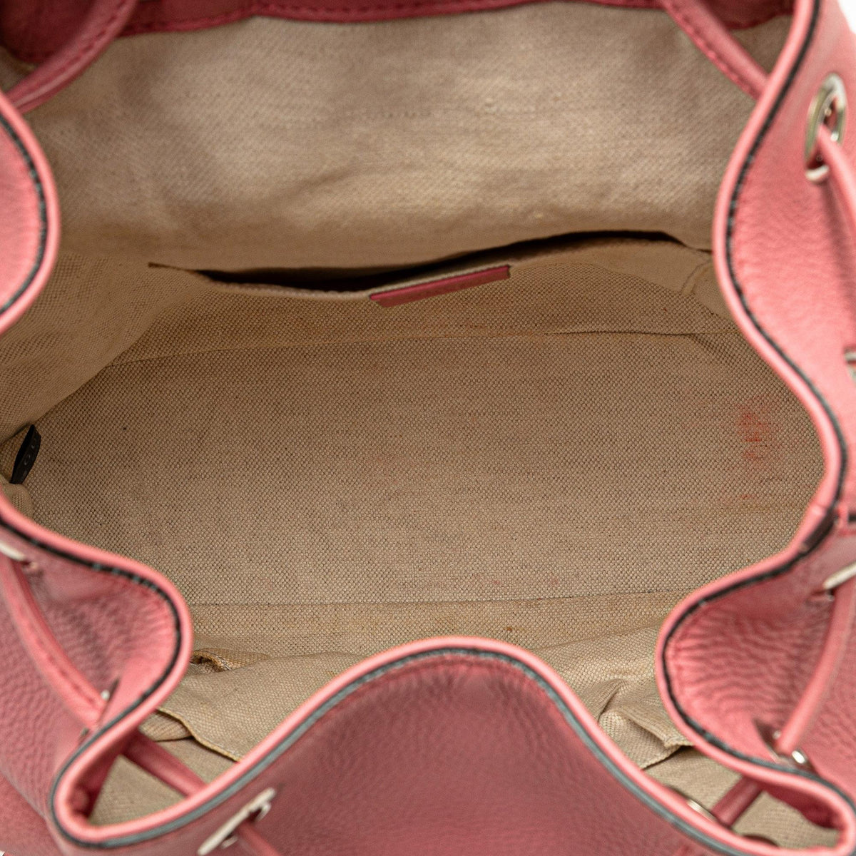 Gucci Leather Bamboo Tassel Backpack