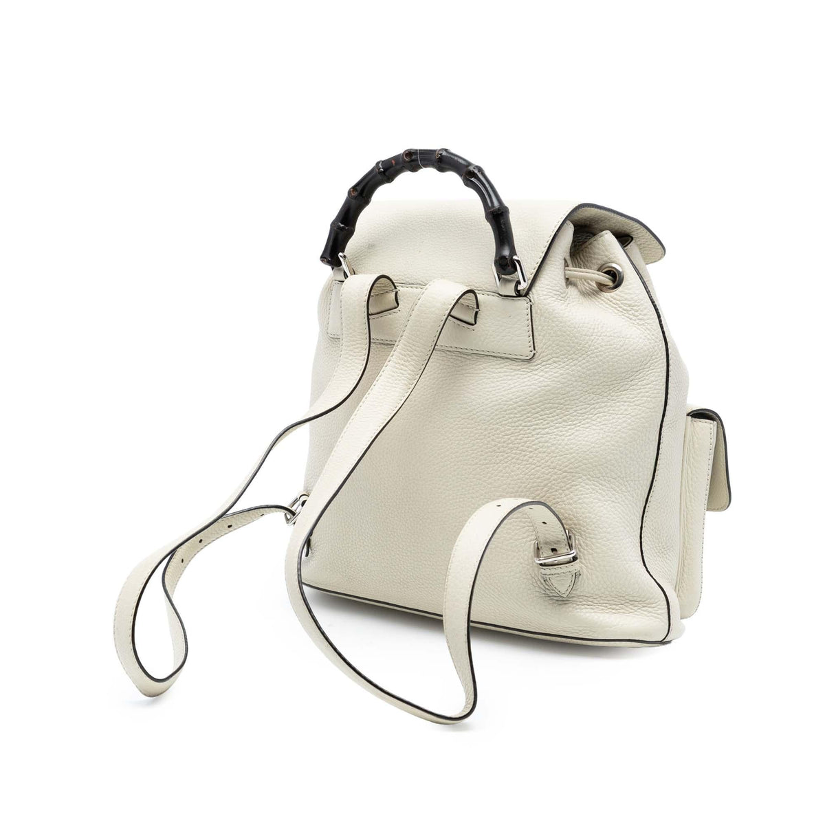 Gucci Leather Bamboo Tassel Backpack