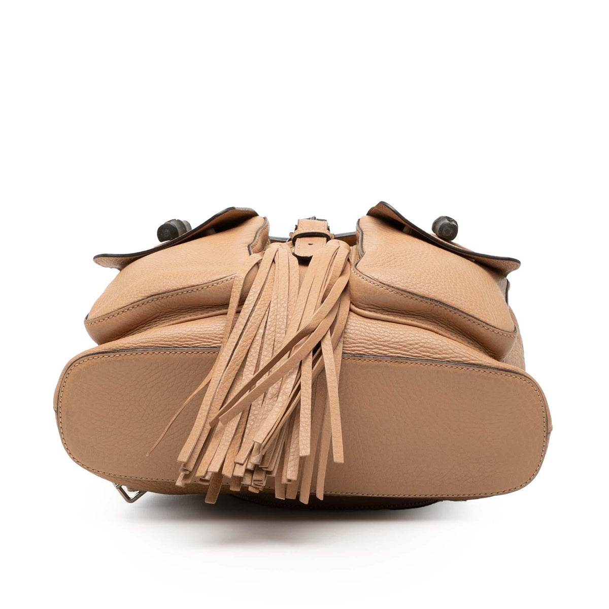 Gucci Leather Bamboo Tassel Backpack