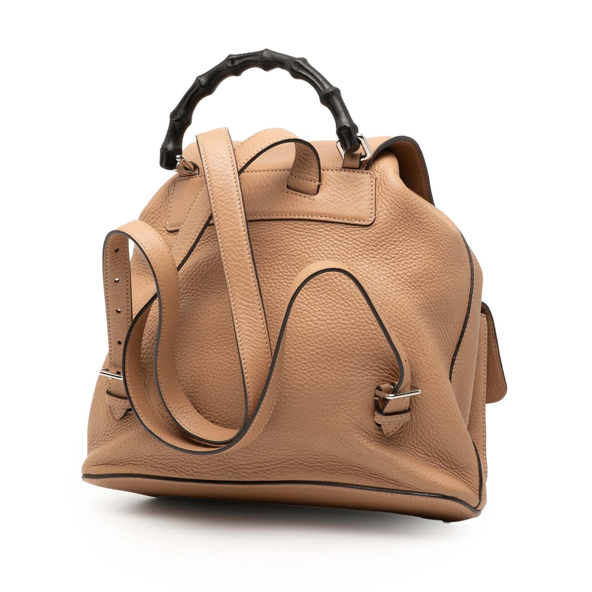 Gucci Leather Bamboo Tassel Backpack