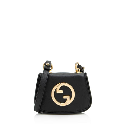 Gucci Leather Blondie Card Case on Strap