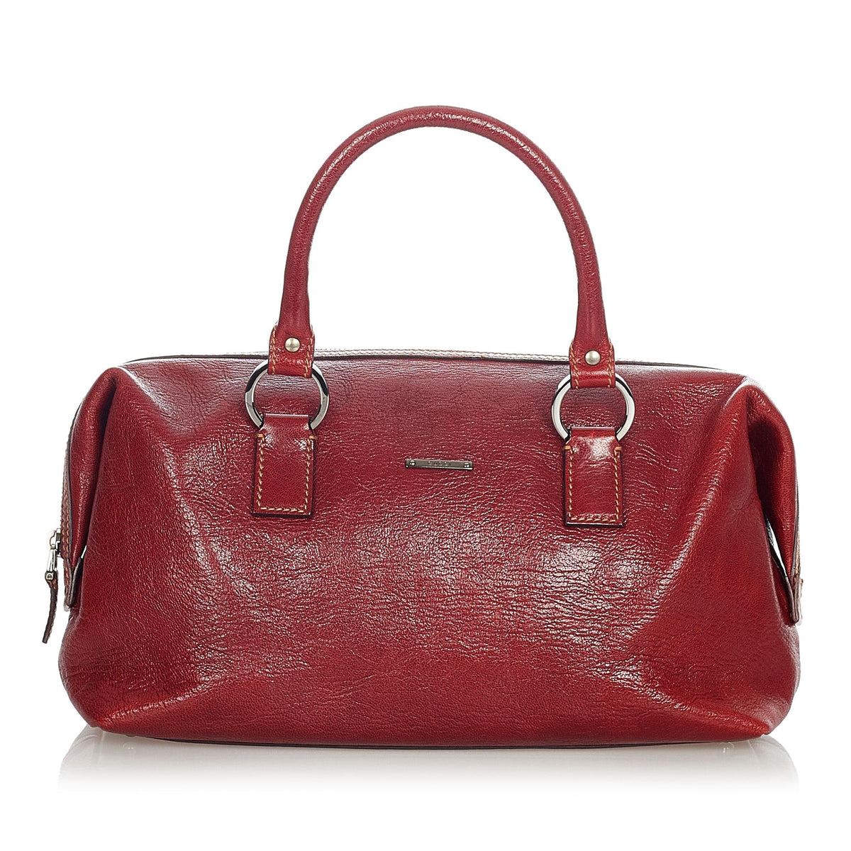 Gucci Leather Boston Bag (SHG-23805)