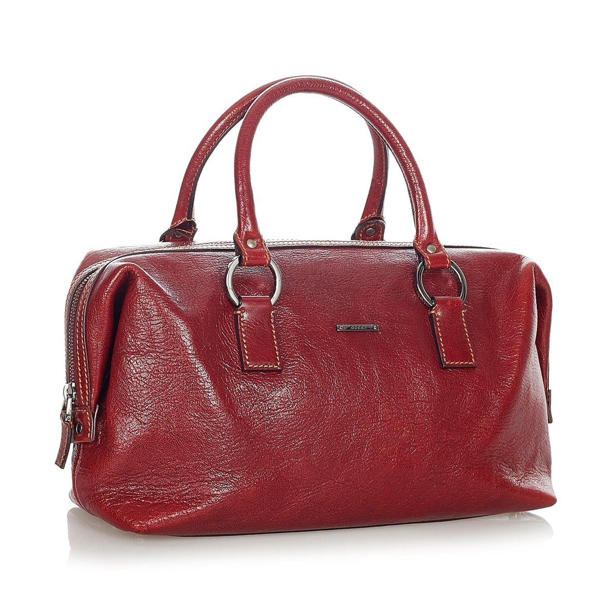 Gucci Leather Boston Bag (SHG-23805)