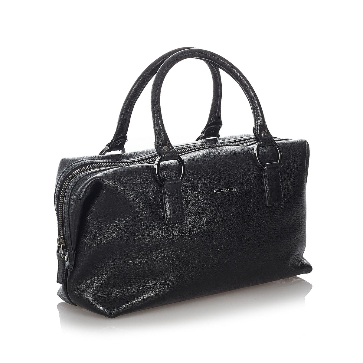 Gucci Leather Boston Bag (SHG-27075)