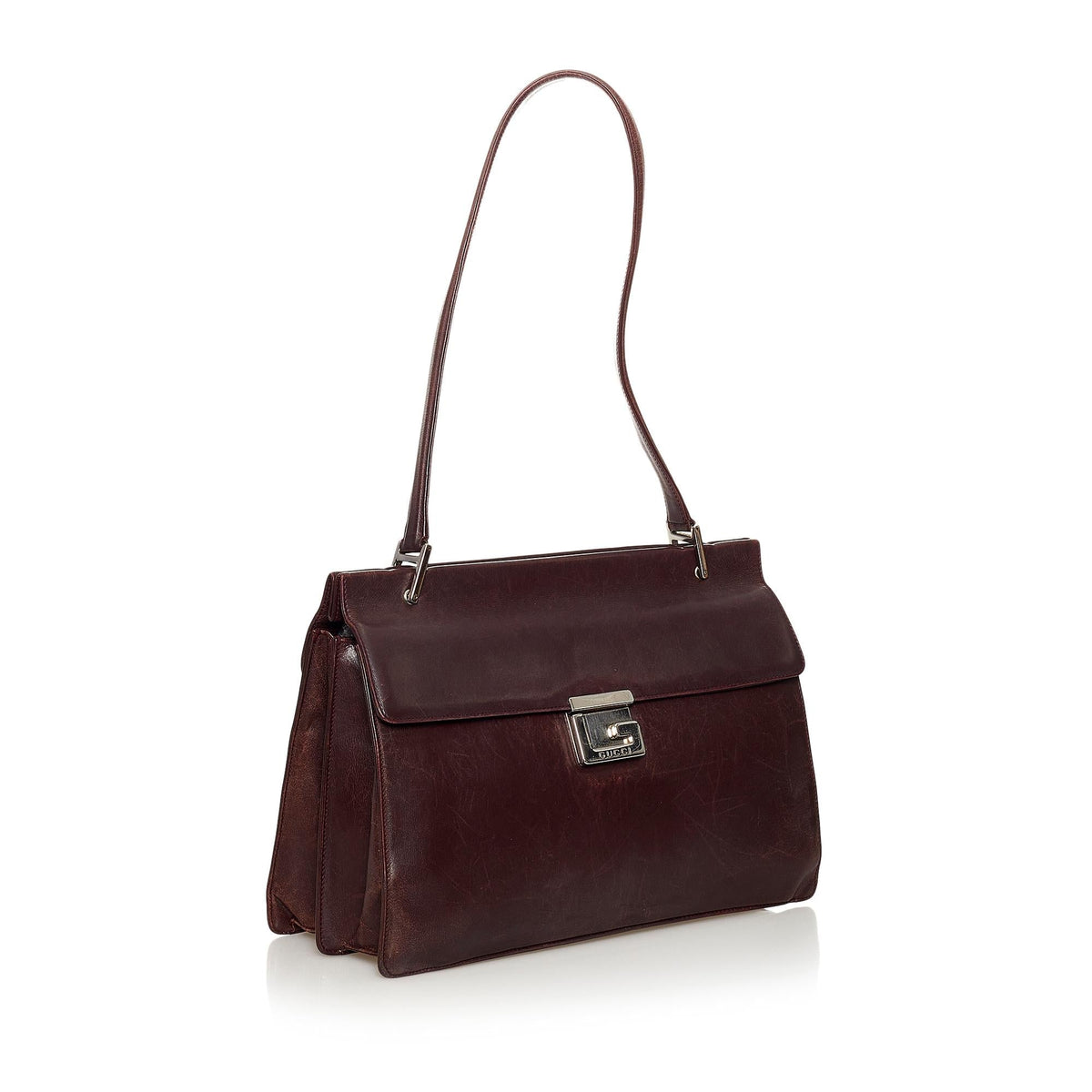 Gucci Leather Briefcase (SHG-31167)