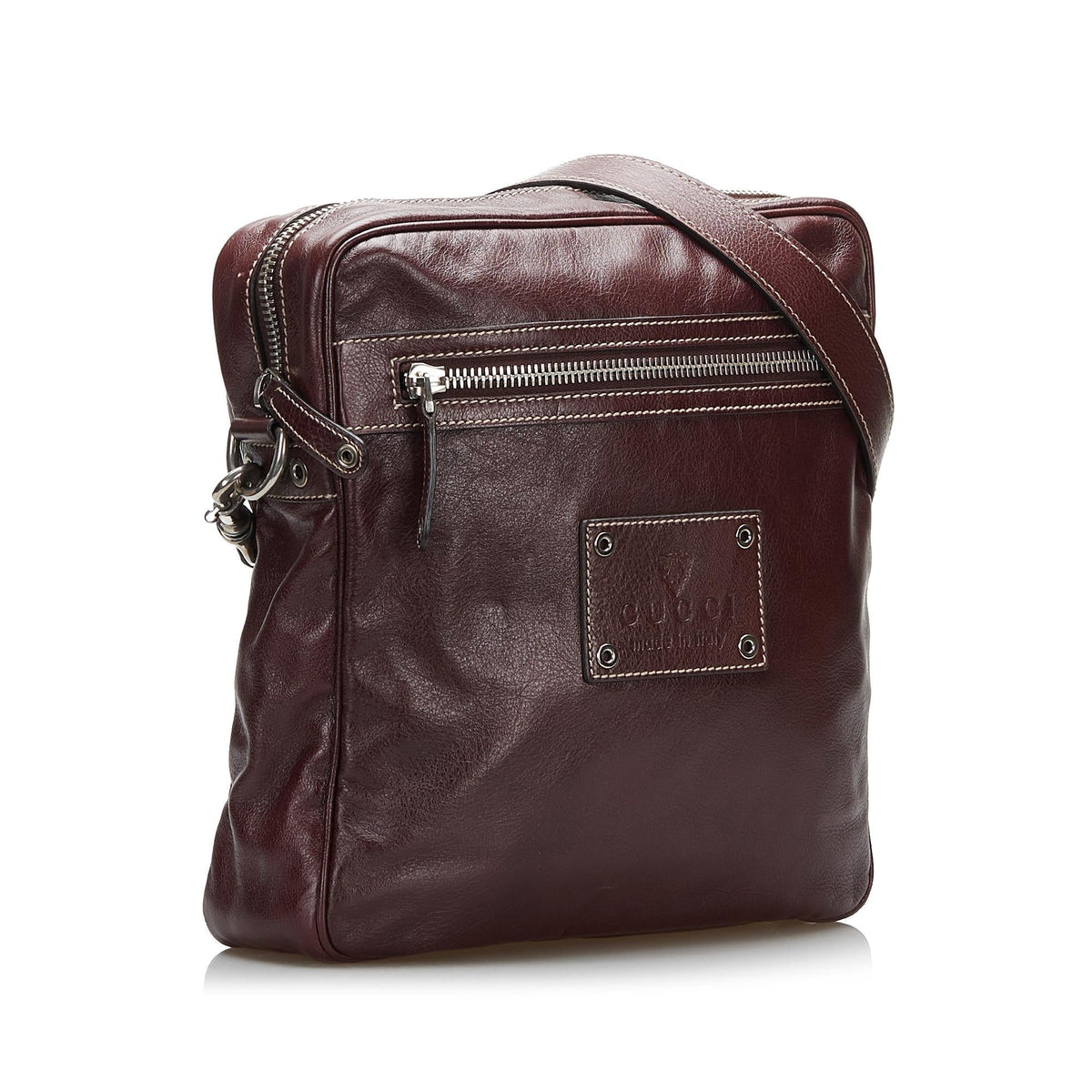 Gucci Leather Crossbody (SHG-PEdnMS)