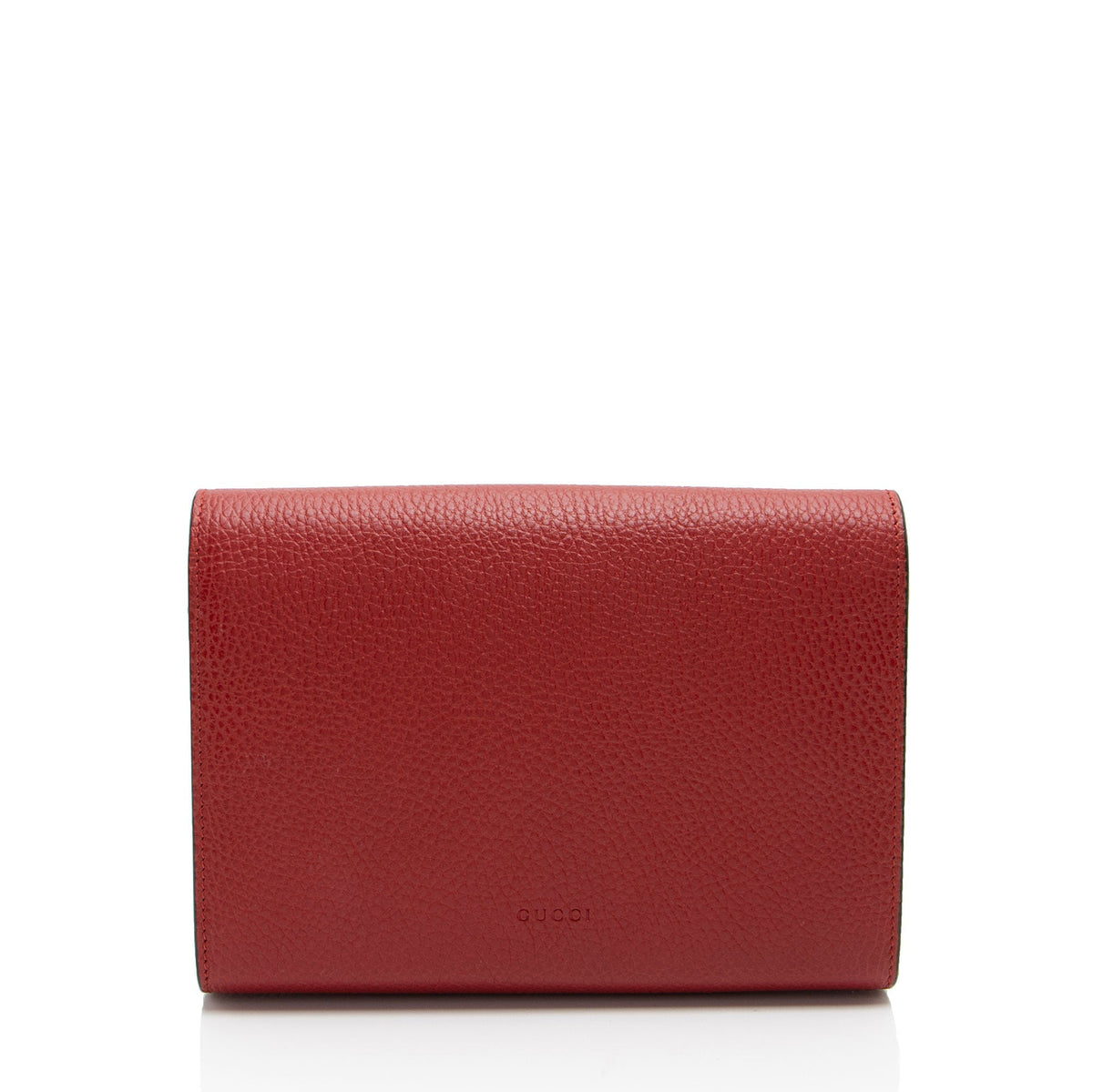 Gucci Leather Crystal Dionysus Chain Wallet