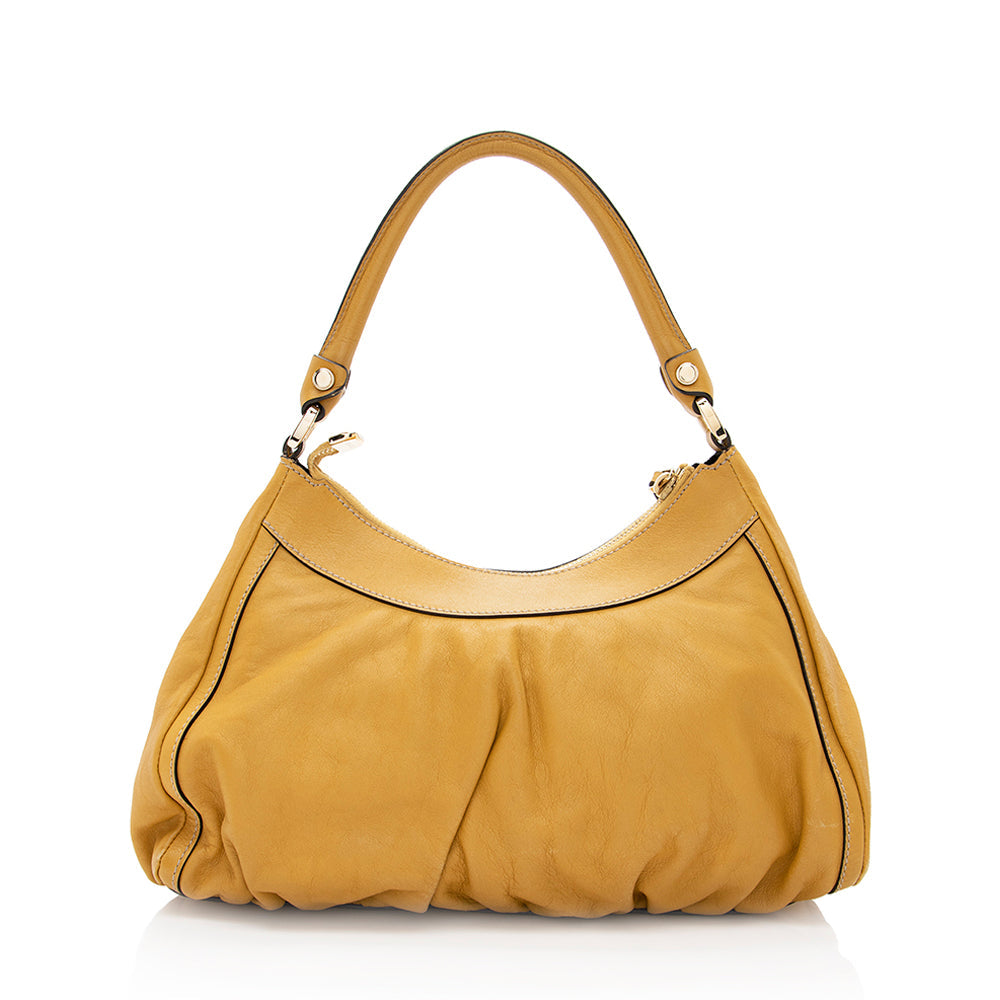 Gucci Leather D-Ring Small Hobo (SHF-19565)