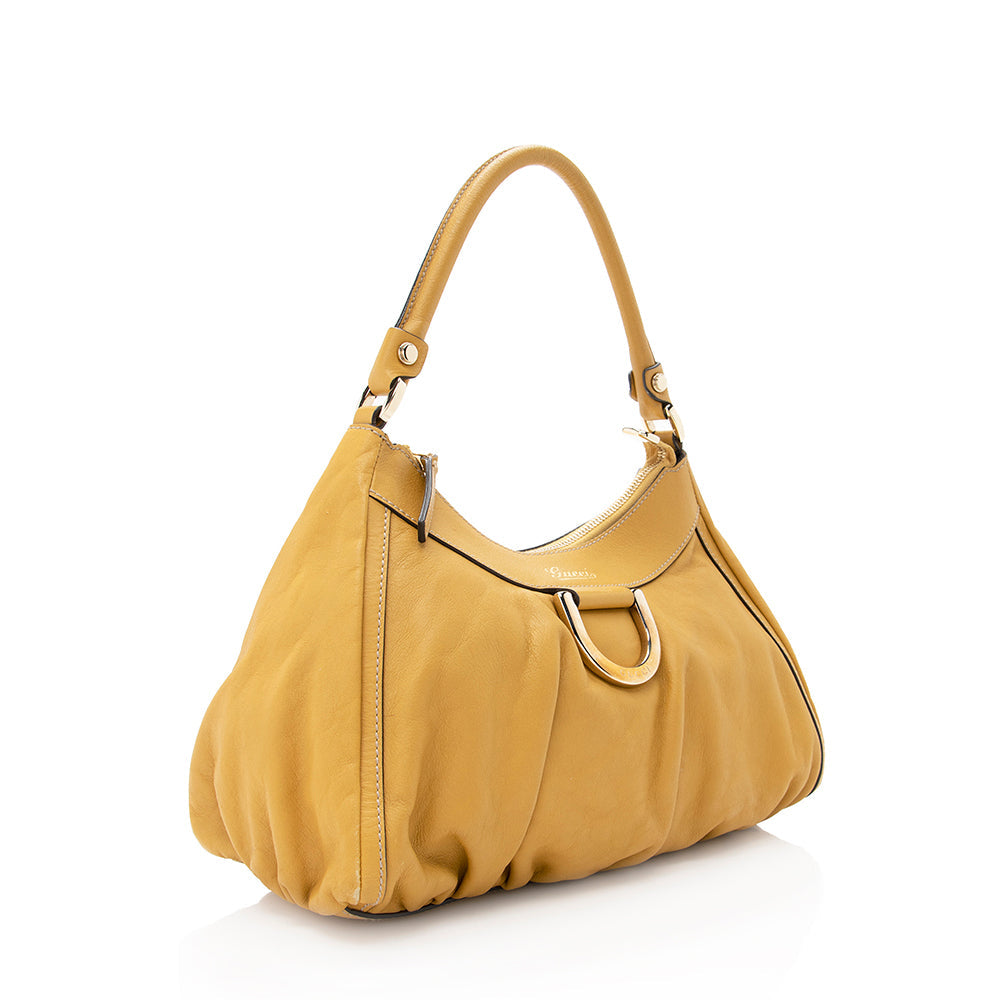 Gucci Leather D-Ring Small Hobo (SHF-19565)