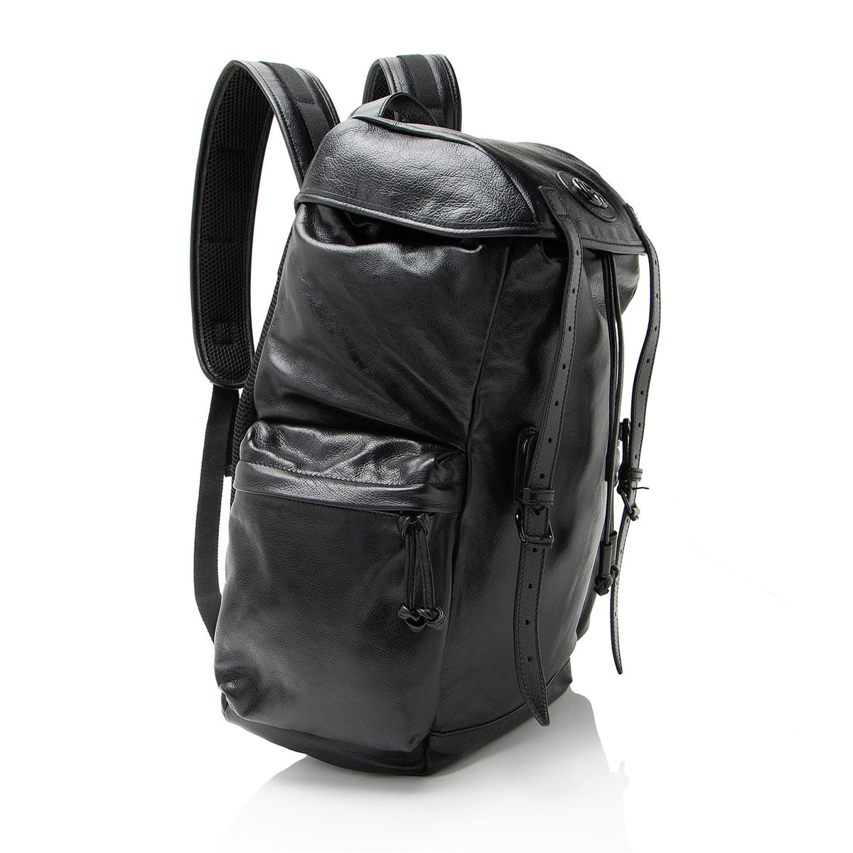 Gucci Leather Double G Backpack