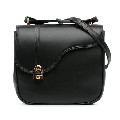 Gucci Leather Equestrian Crossbody (SHG-XQWEN9)