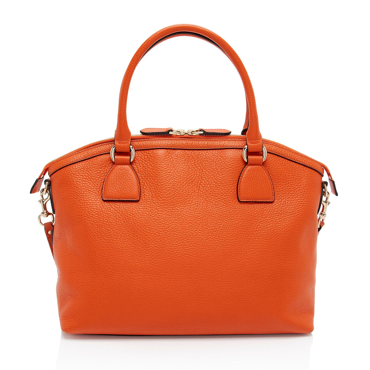 Gucci Leather GG Charm Dome Large Satchel (SHF-mAjdM8)
