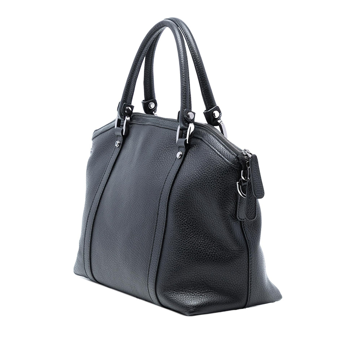 Gucci Leather GG Charm Dome Satchel