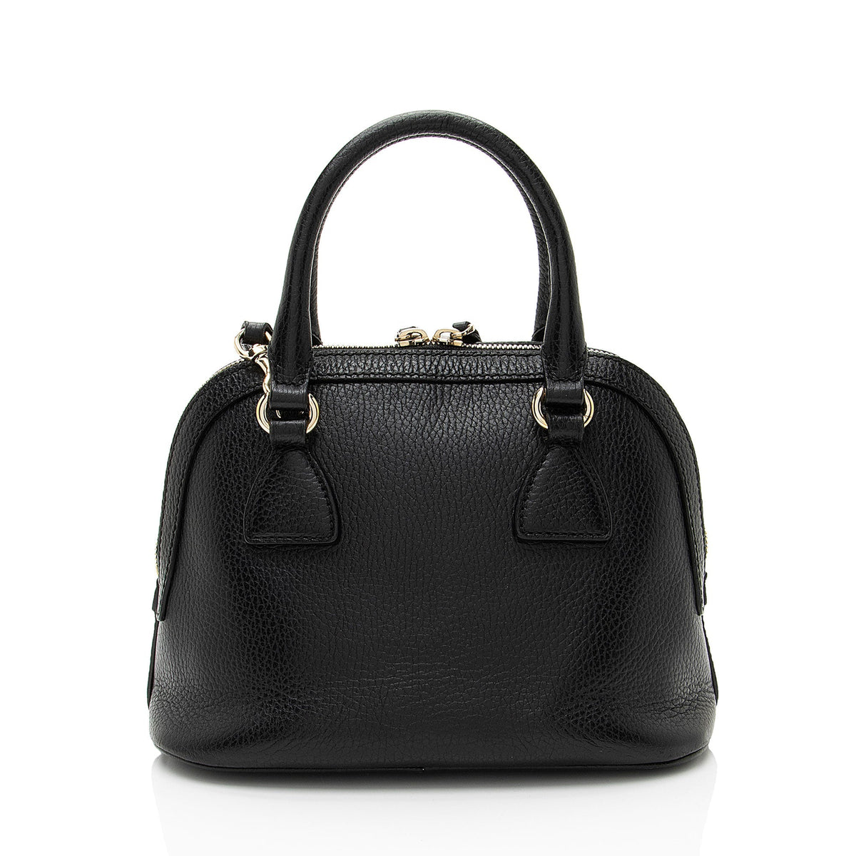 Gucci Leather GG Charm Dome Small Satchel