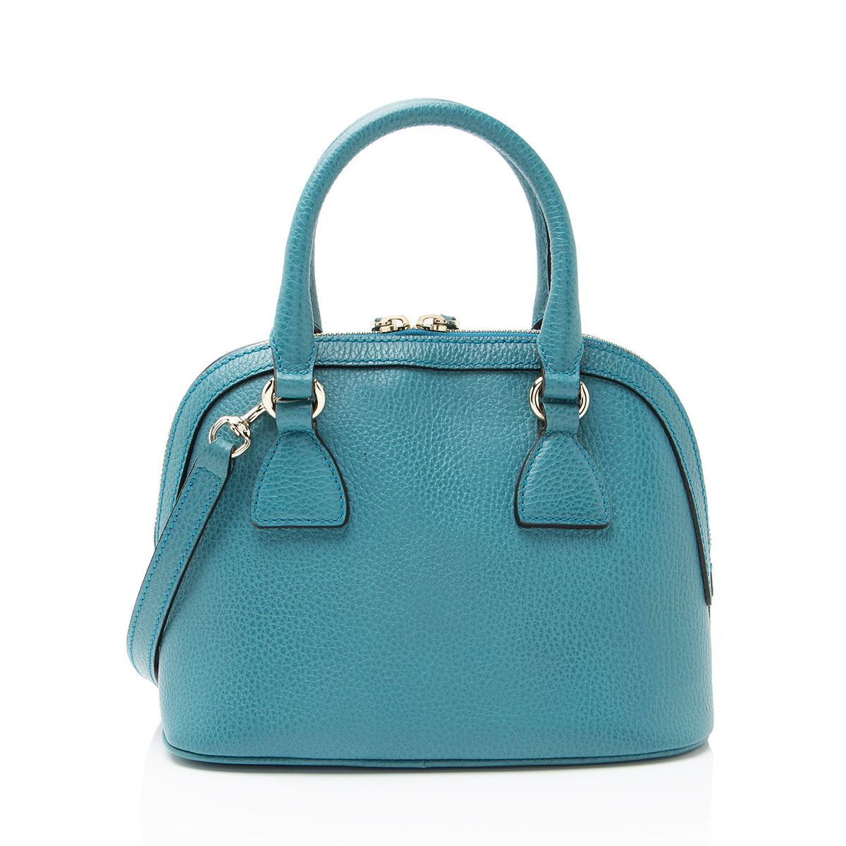 Gucci Leather GG Charm Dome Small Satchel
