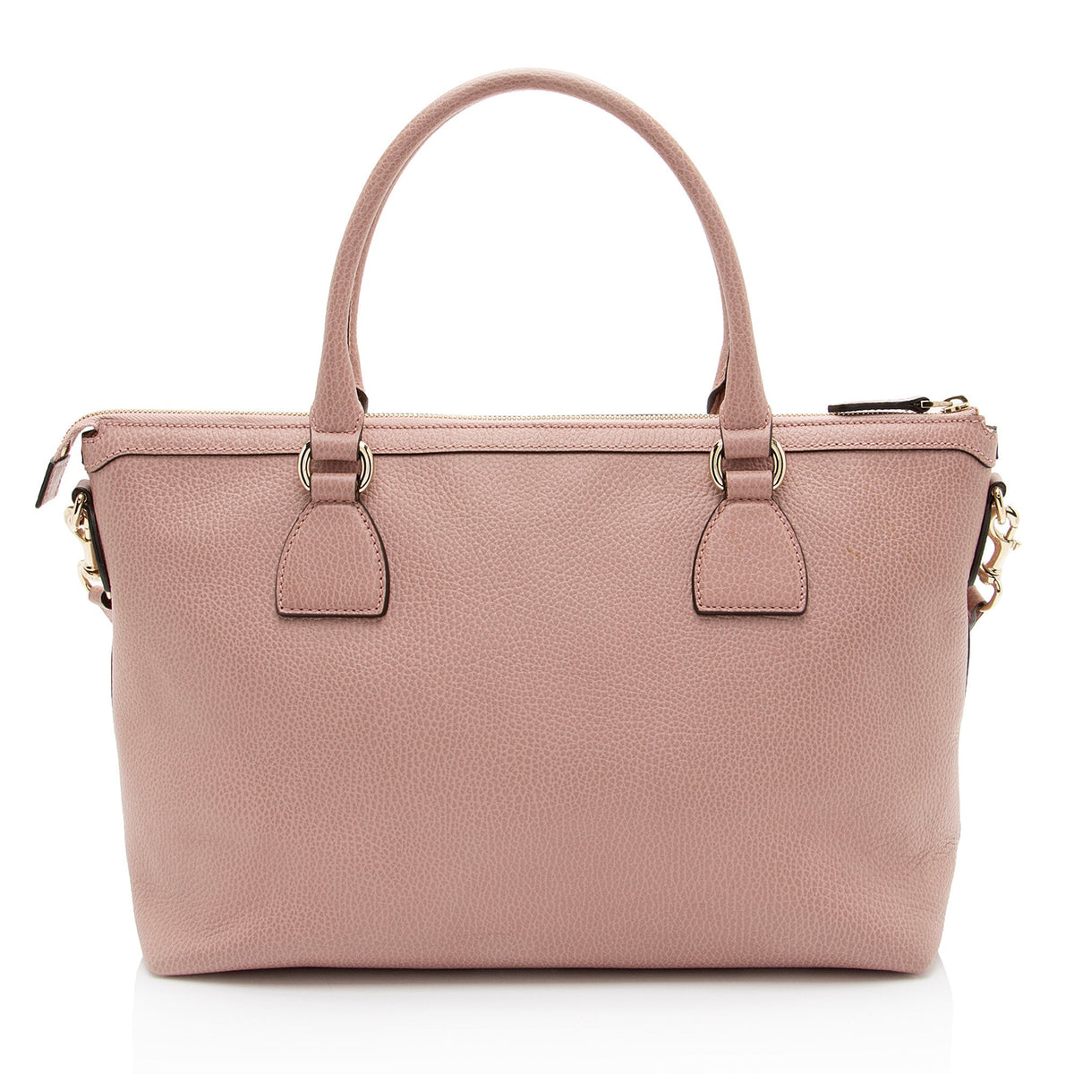 Gucci Leather GG Charm Large Satchel