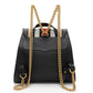 Gucci Leather GG Marmont Web Heart Star Flap Chain Backpack