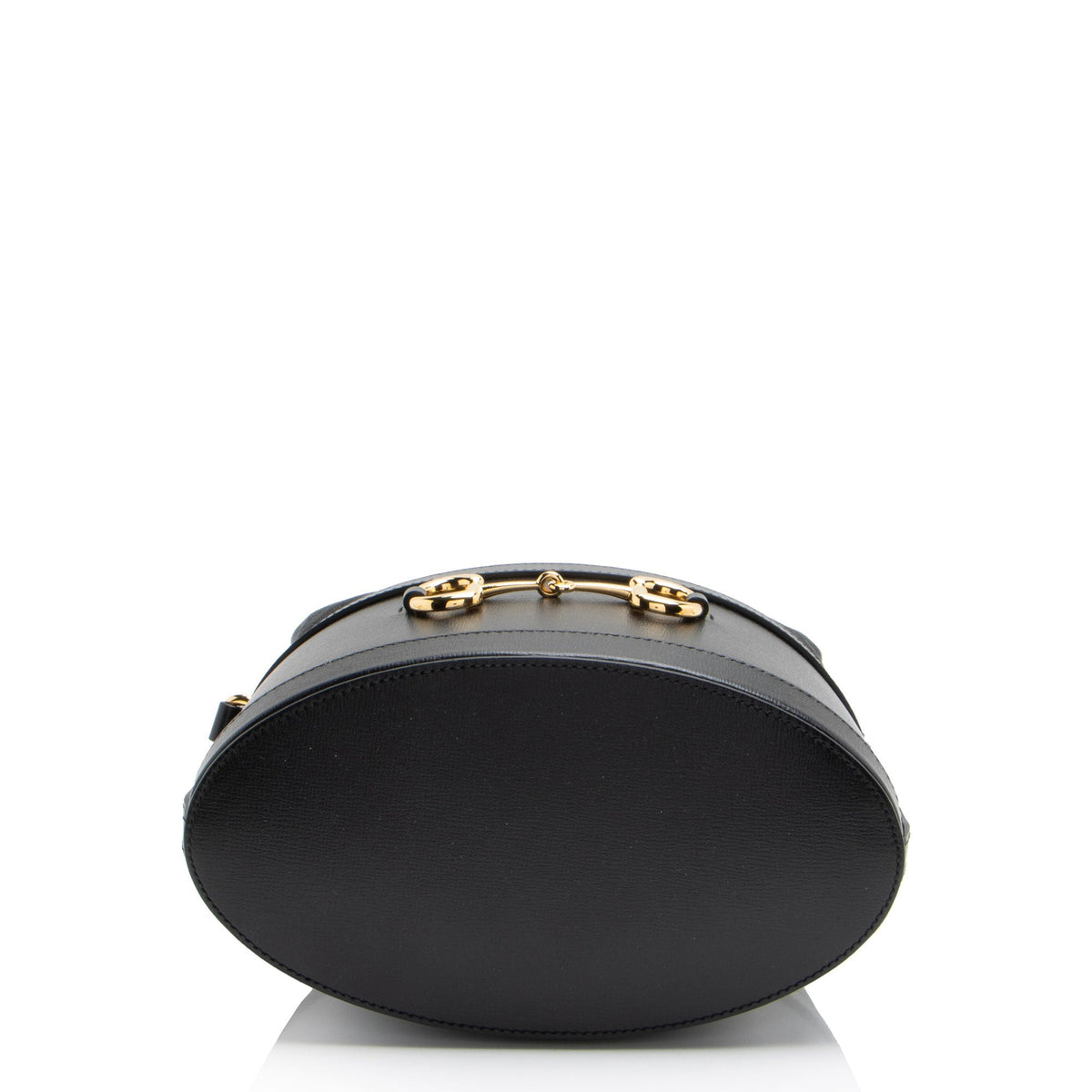 Gucci Leather Horsebit 1955 Drawstring Bucket Bag (SHF-LUUWQJ)