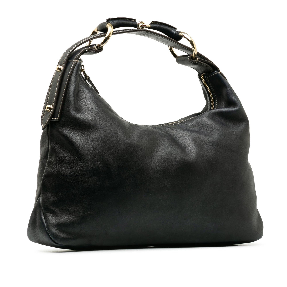 Gucci Leather Horsebit Hobo (SHG-g2QHkt)