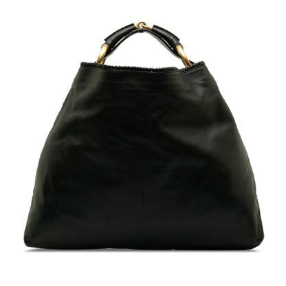 Gucci Leather Horsebit Hobo (SHG-RQo3jb)