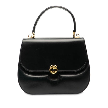 Gucci Leather Horsebit Top Handle Bag