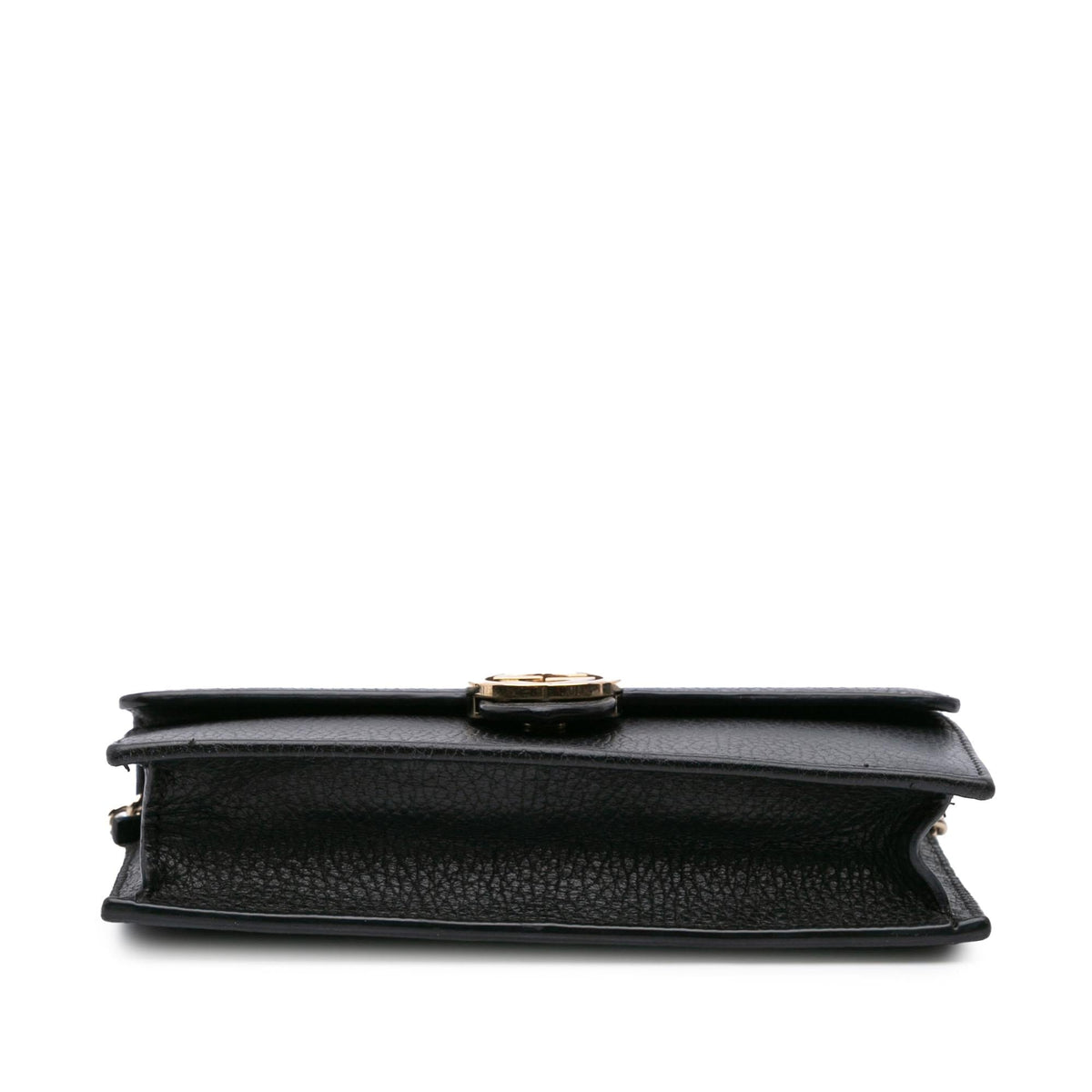 Gucci Leather Interlocking G Dollar Wallet on Chain