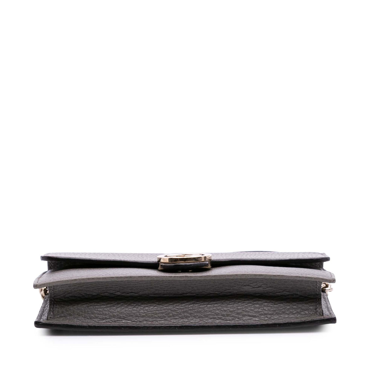 Gucci Leather Interlocking G Dollar Wallet on Chain