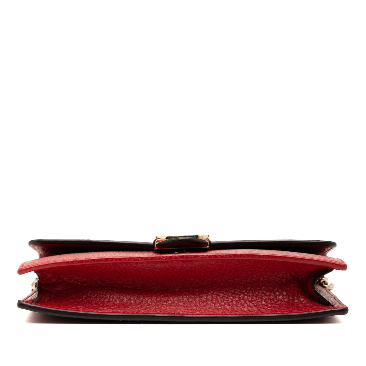 Gucci Leather Interlocking G Dollar Wallet on Chain