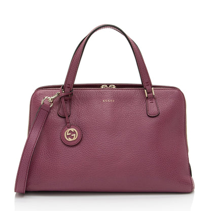 Gucci Leather Lady Dollar Satchel