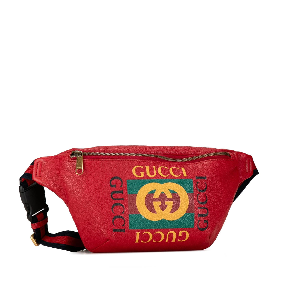 Gucci Leather Logo Belt Bag (SHG-NLNJFe)