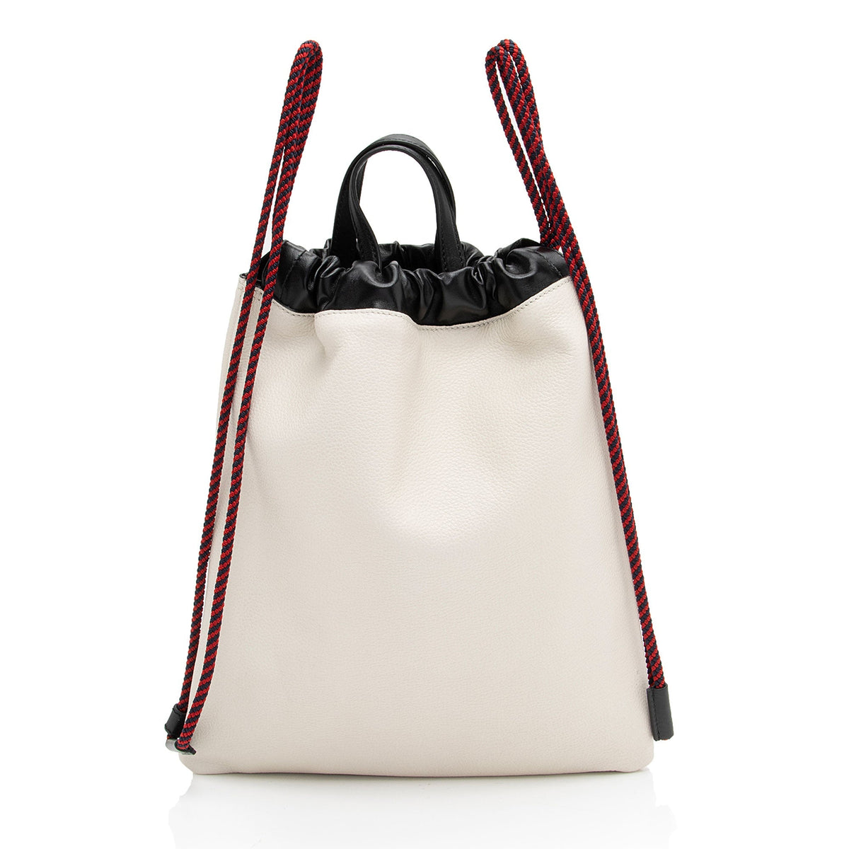 Gucci Leather Logo Drawstring Backpack (SHF-8PDv2U)