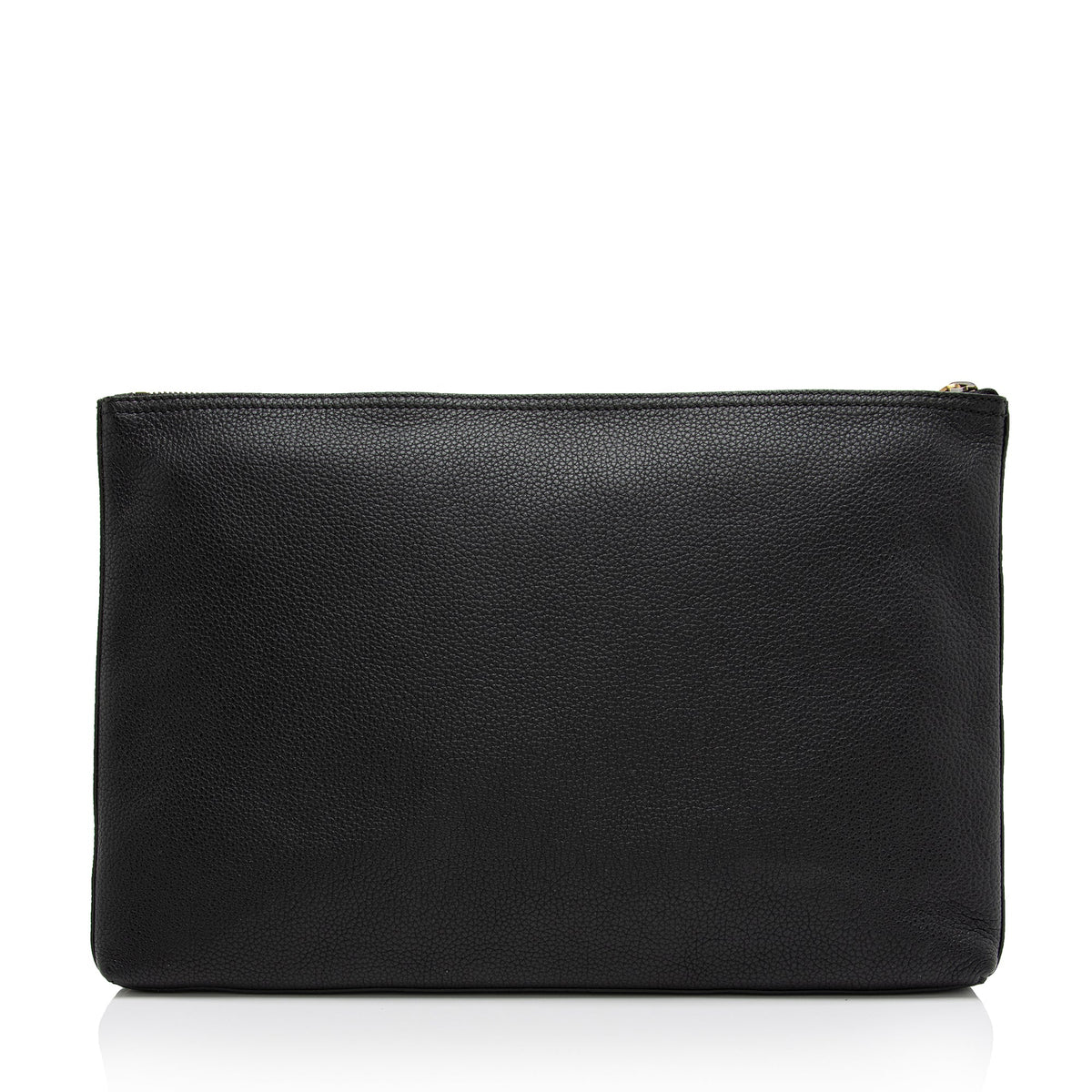 Gucci Leather Logo Zip Large Pouch (SHF-YffhN8)