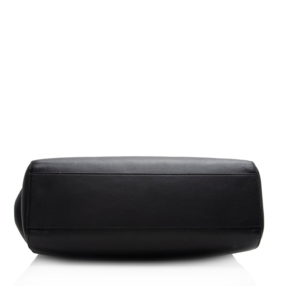 Gucci Leather Nymphaea Top Handle Medium Satchel (SHF-21345)