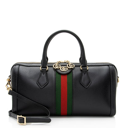 Gucci Leather Ophidia Medium Boston Bag (SHF-Cqcjoo)