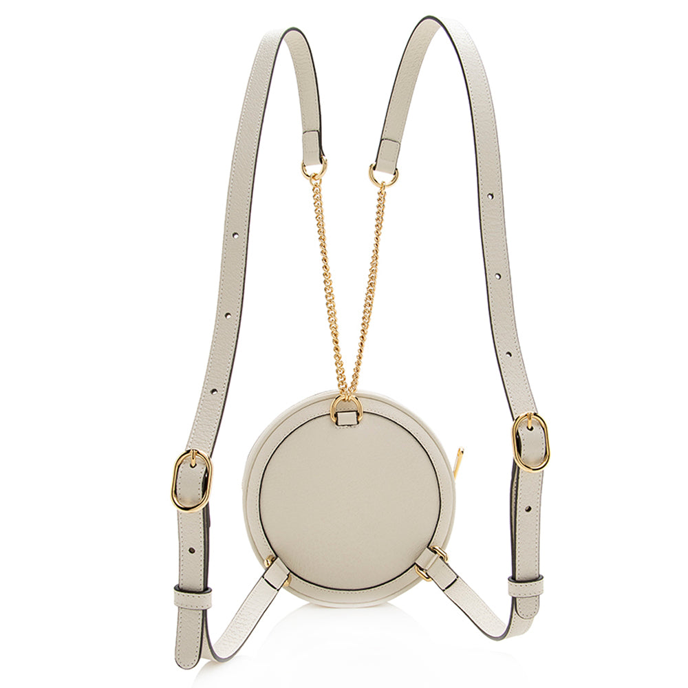 Gucci Leather Ophidia Round Mini Backpack (SHF-23889)