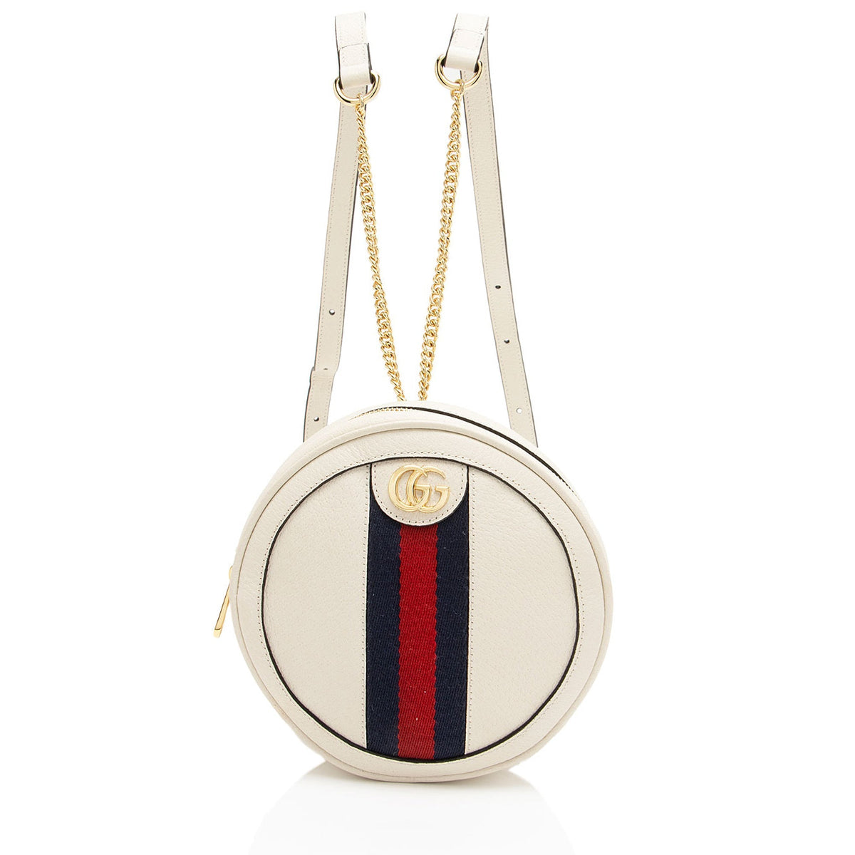 Gucci Leather Ophidia Round Mini Backpack - FINAL SALE