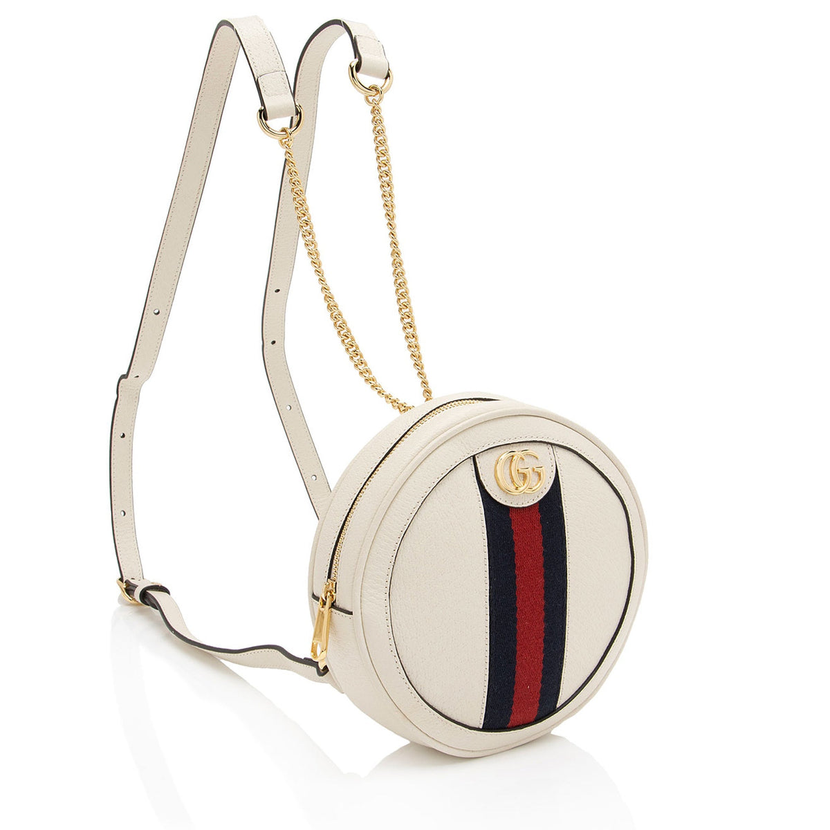 Gucci Leather Ophidia Round Mini Backpack - FINAL SALE