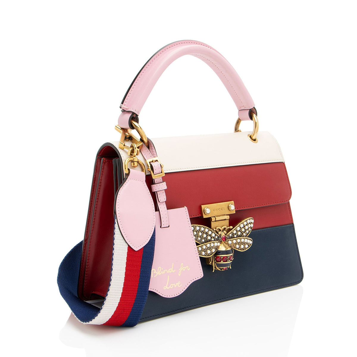Gucci Leather Queen Margaret Top Handle (SHF-oBE2Ol)